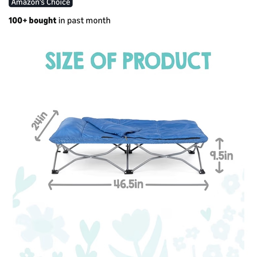 Regalo Portable Toddler Bed - Picture 7 of 8